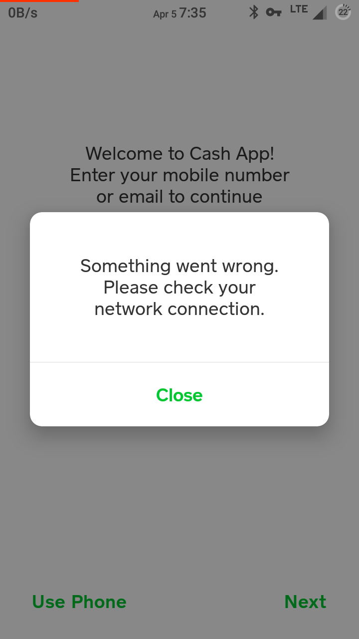 Cash App Connection Issues