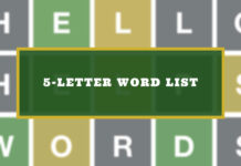 5 Letter Words End in Own