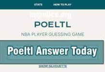 Poeltl Answer Today Word Puzzle Answers