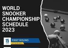 World Snooker Championship Schedule 2023