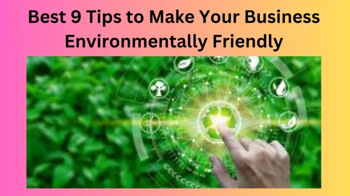 Best 9 Tips to Make Your Business Environmentally Friendly
