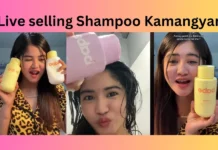 Live selling Shampoo Kamangyan