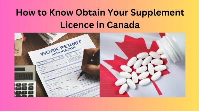 How to Know Obtain Your Supplement Licence in Canada