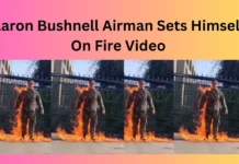 Aaron Bushnell Airman Sets Himself On Fire Video