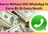 How to Without SEO WhatsApp for Earns $1-2k Every Month
