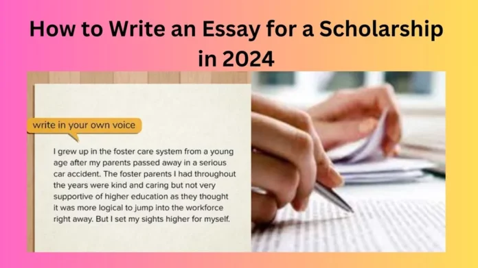 How to Write an Essay for a Scholarship in 2024