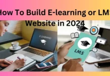 How To Build E-learning or LMS Website in 2024