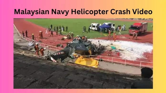 Malaysian Navy Helicopter Crash Video
