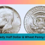 Kennedy Half Dollar & Wheat Penny Coins