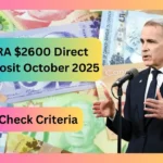 CRA $2600 Direct Deposit October 2025