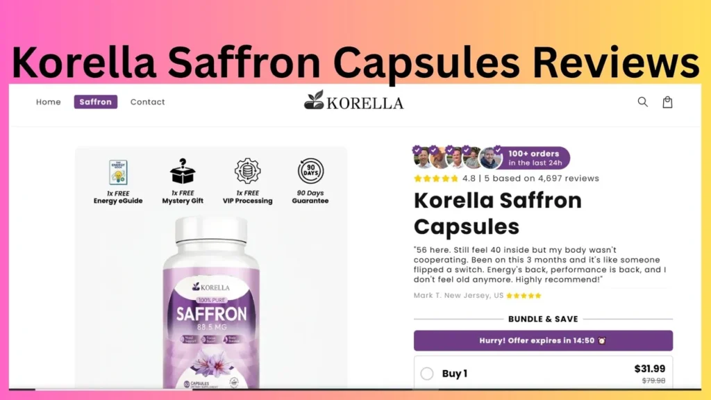 Korella Saffron Capsules Reviews