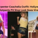 Sabrina Carpenter Hollywood denim hotpants